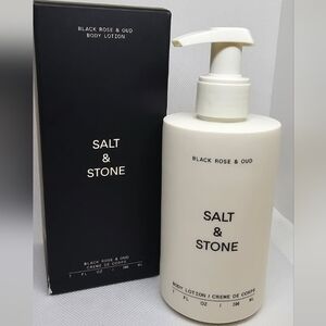 Salt & Stone Black Rose Body Lotion New In Box Pump Bottle